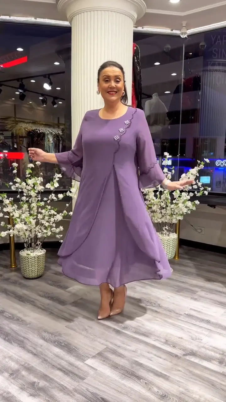 Marzenna | Vestido midi – Susurro de Elegancia