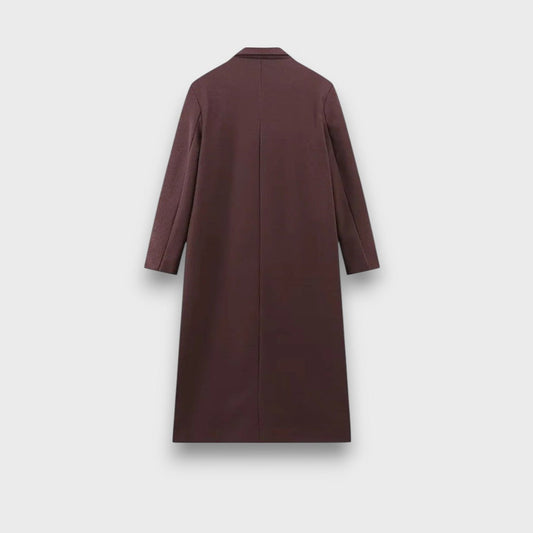 Oslaine – Abrigo Maximalista de Lana con Estilo Masculino