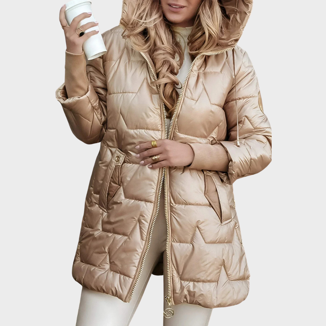 Elara - Abrigo de Invierno Chic con Capucha