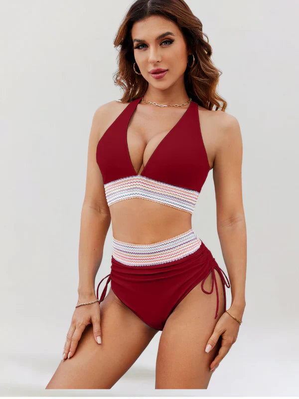 Seaside Bliss | Set bikini con vita alta