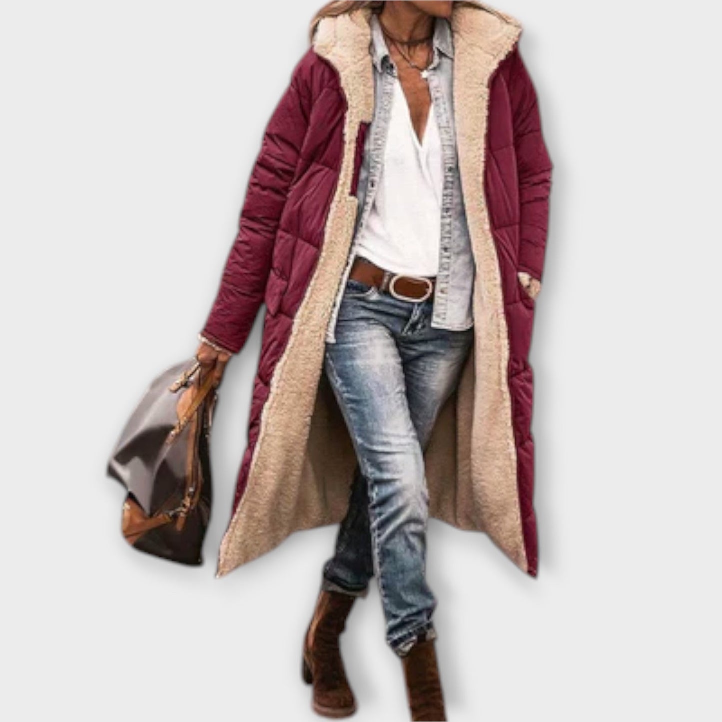 Zara - Capa Cálida con Forro de Piel