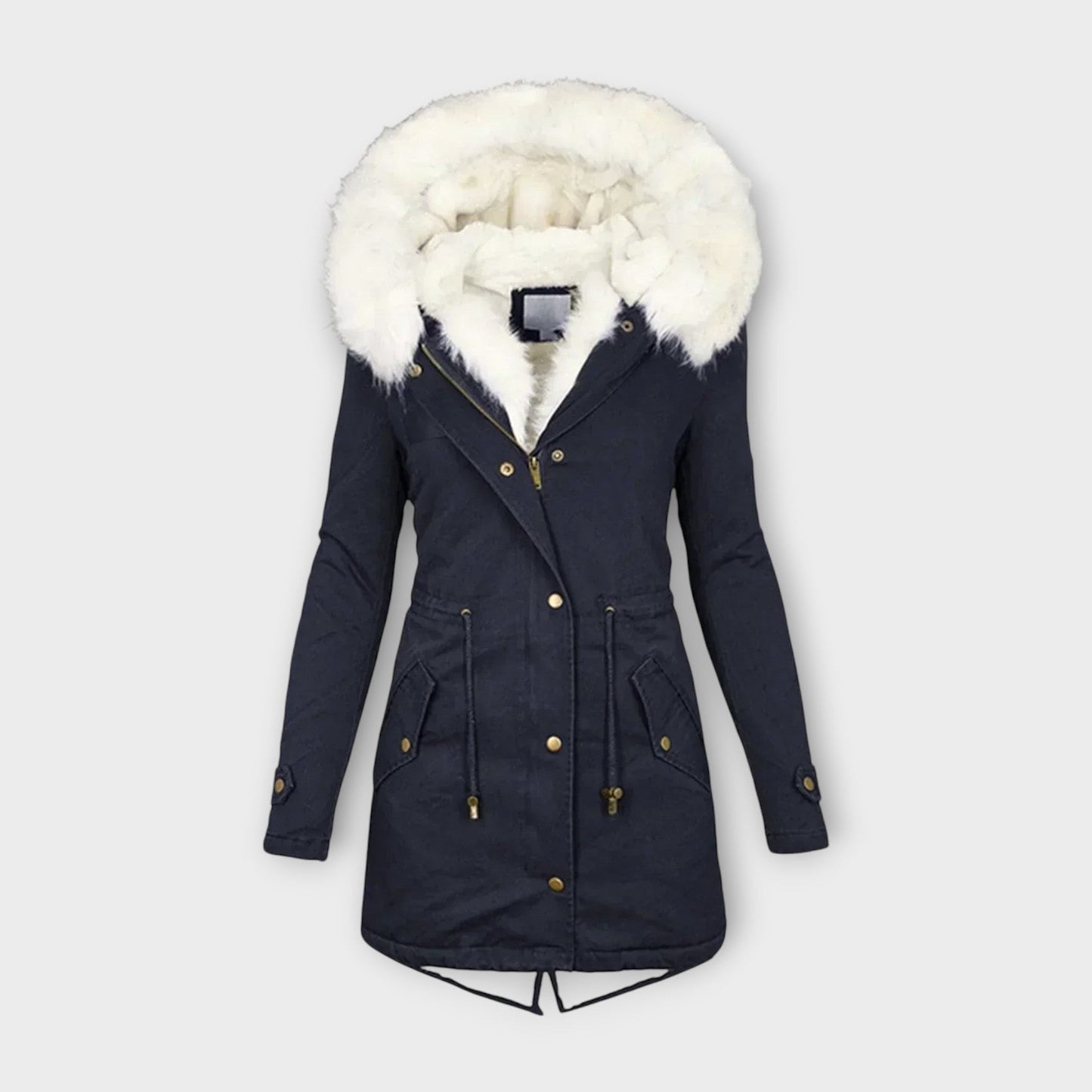 Zara – Chaqueta de invierno impermeable y forrada con piel