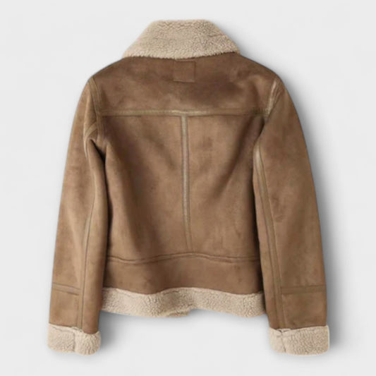 Chaqueta Aviador Aurora de Shearling Elegante y Cálida