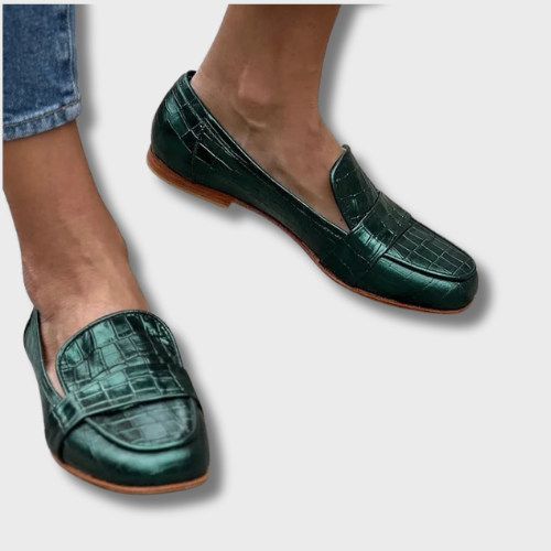 Rosalie™ | Mocassin Élégance Vert