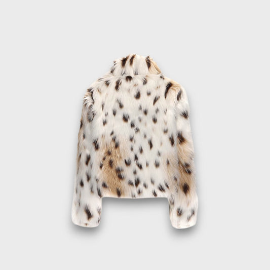 Leoline – Chaqueta Animal Print de Piel Sintética