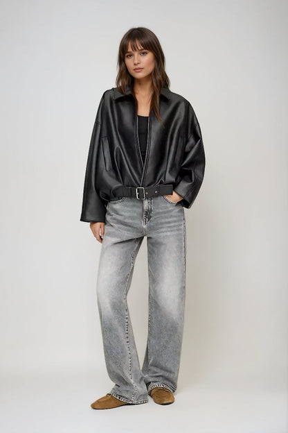 Chaqueta Retro AVIATA: Estilo Vintage con Toque Moderno