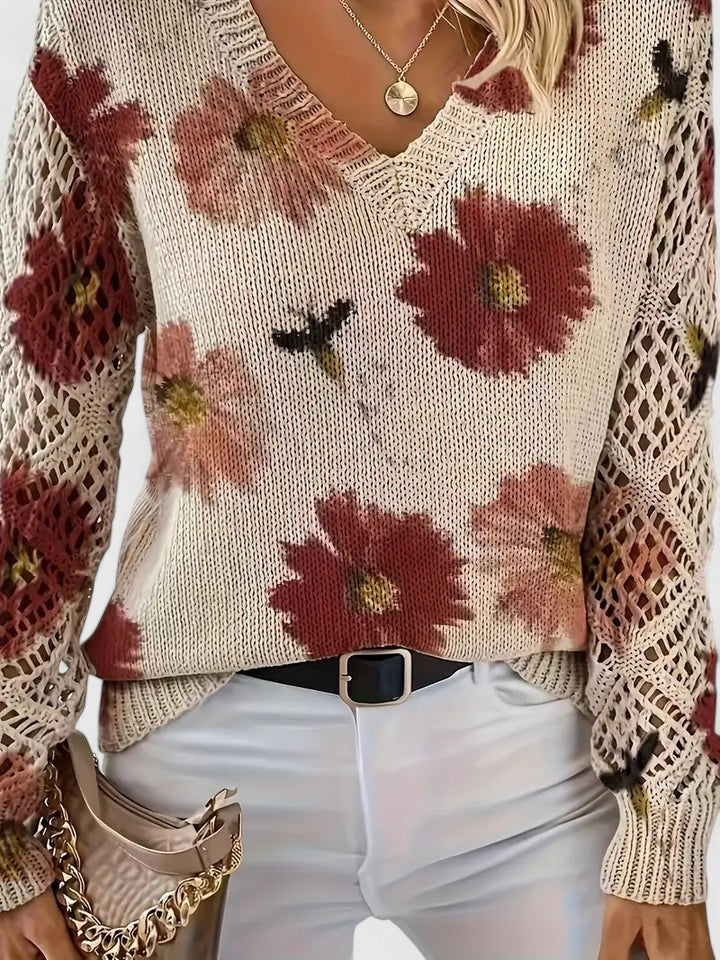 Aurélie | Suéter elegante con estampado floral