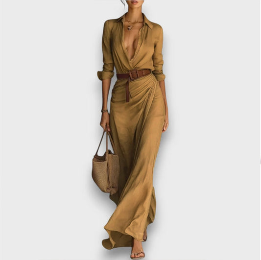 Nirelle – Vestido envolvente con cinturón en la cintura