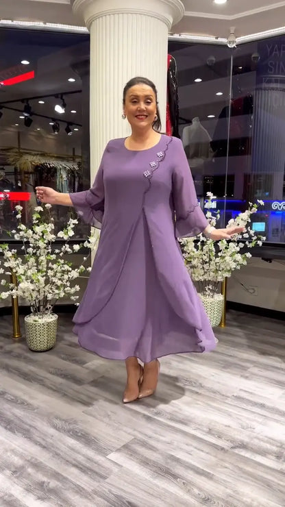 Marzenna | Vestido midi – Susurro de Elegancia