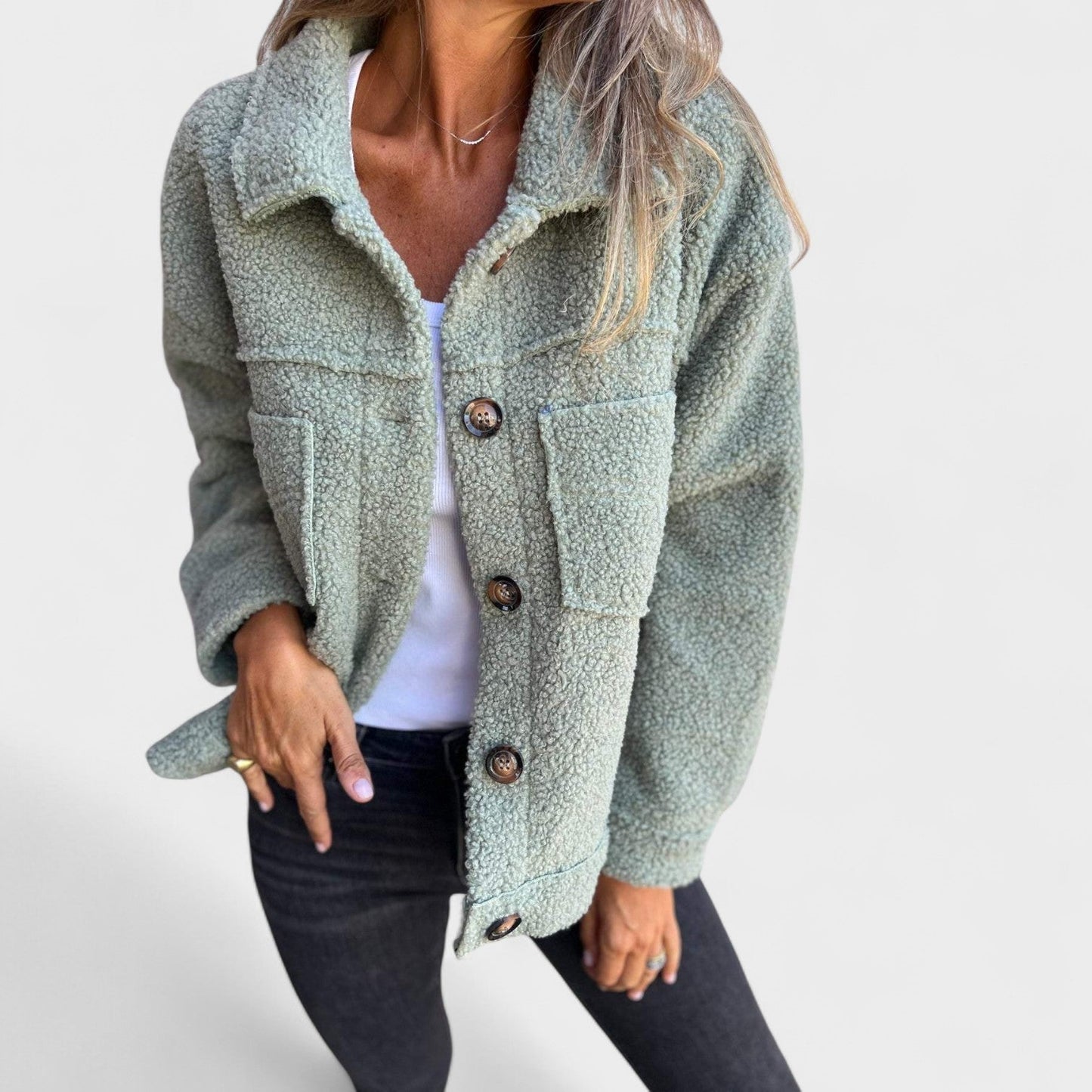 Clara | Chaqueta corta de primavera acogedora