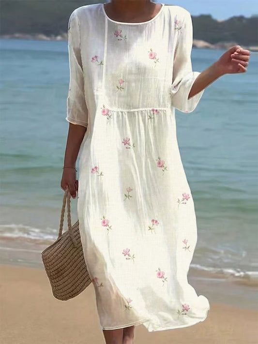 Isabelle Fiori | Vestido ligero con estampado floral delicado