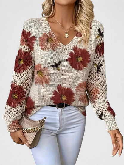 Aurélie | Suéter elegante con estampado floral
