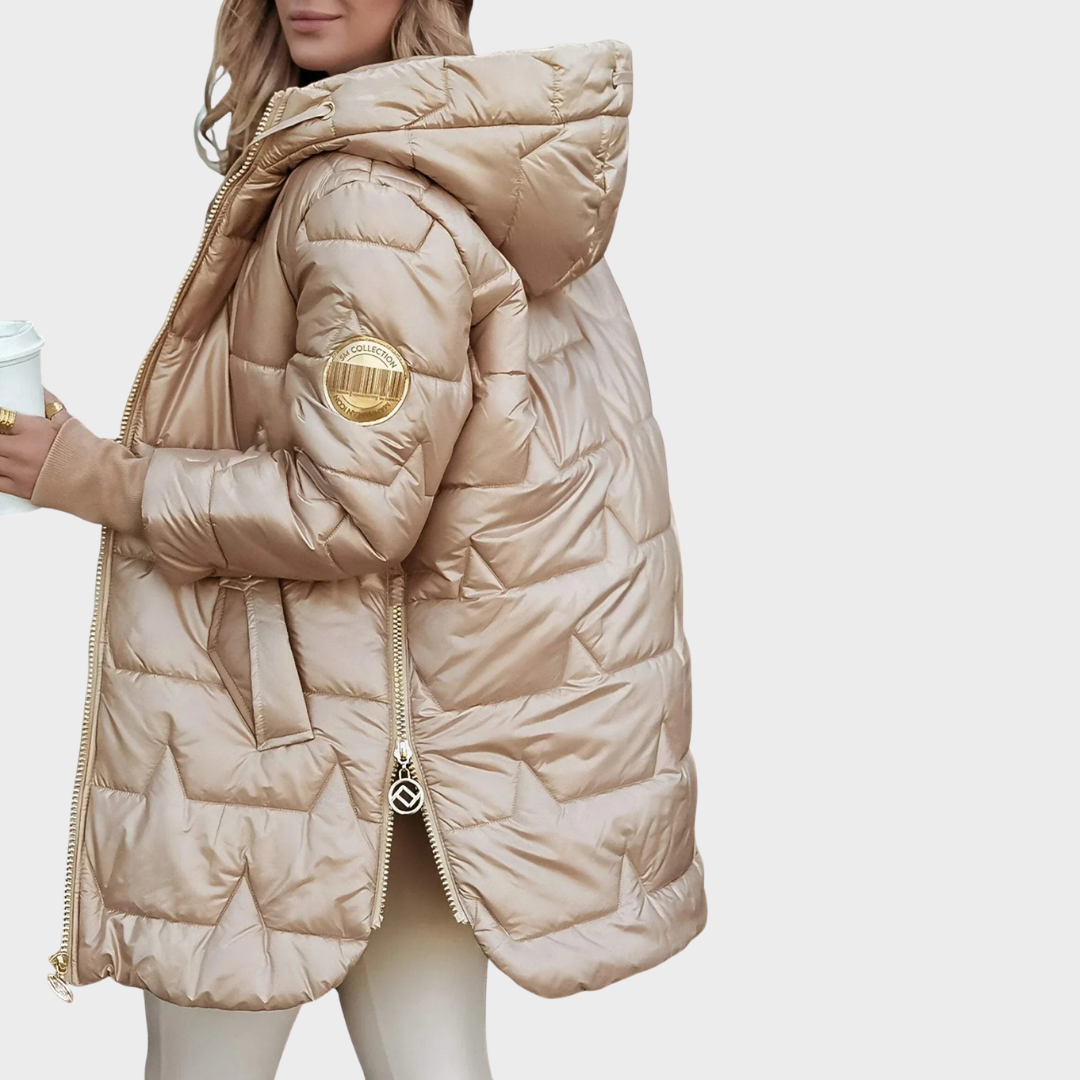 Elara - Abrigo de Invierno Chic con Capucha