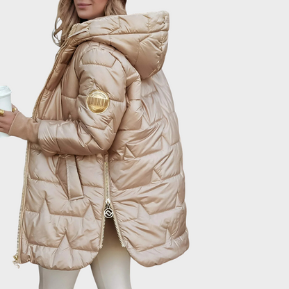 Elara - Abrigo de Invierno Chic con Capucha