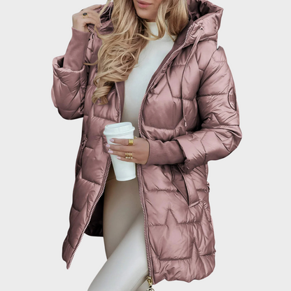 Elara - Abrigo de Invierno Chic con Capucha