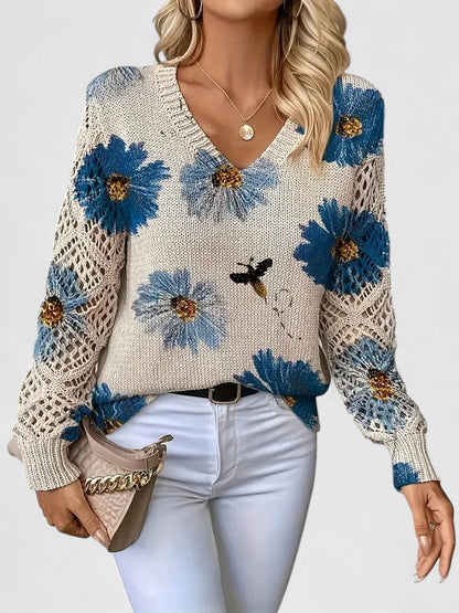 Aurélie | Suéter elegante con estampado floral