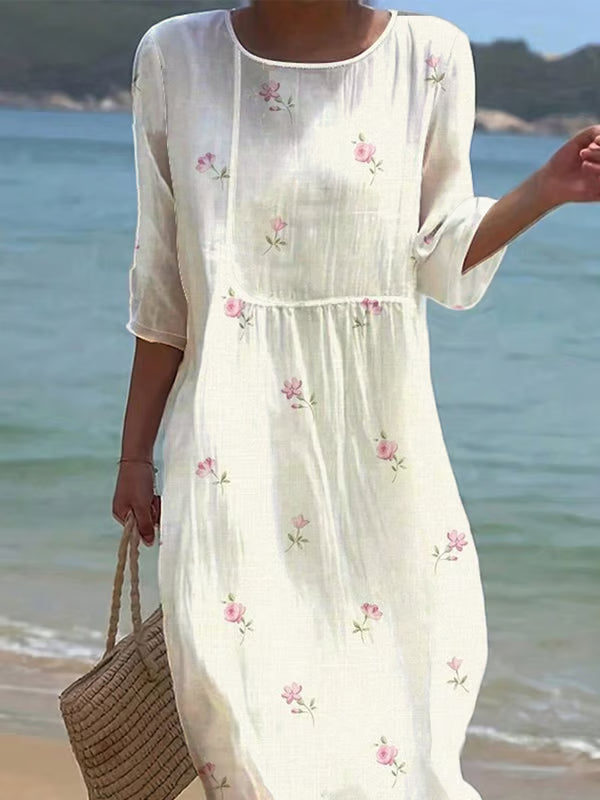 Isabelle Fiori | Vestido ligero con estampado floral delicado