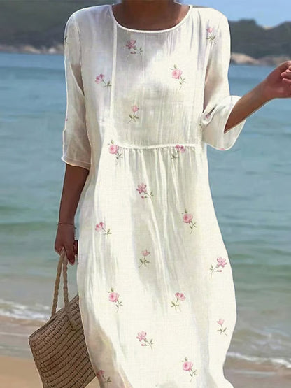 Isabelle Fiori | Vestido ligero con estampado floral delicado