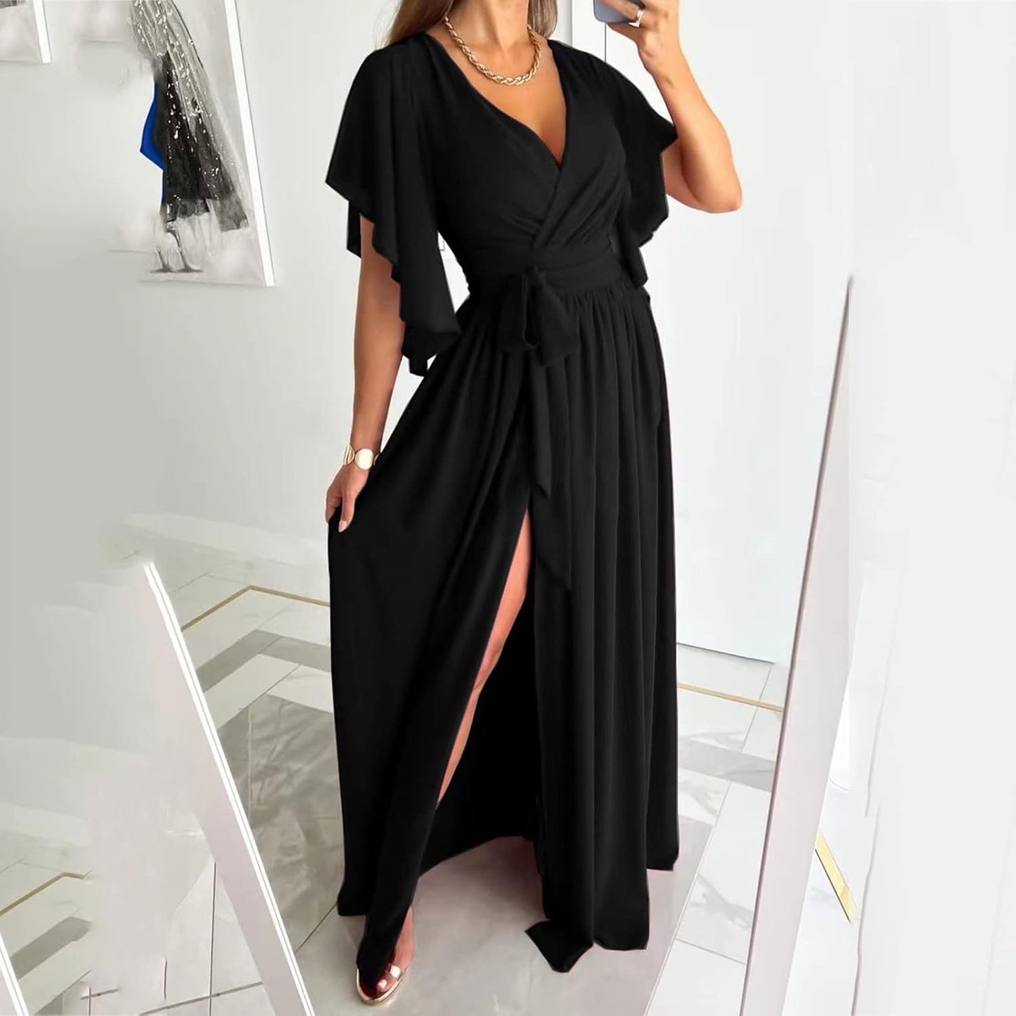 Daria | Vestido de mujer con mangas de mariposa