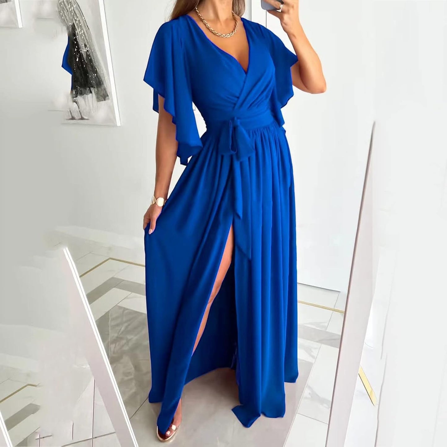 Daria | Vestido de mujer con mangas de mariposa