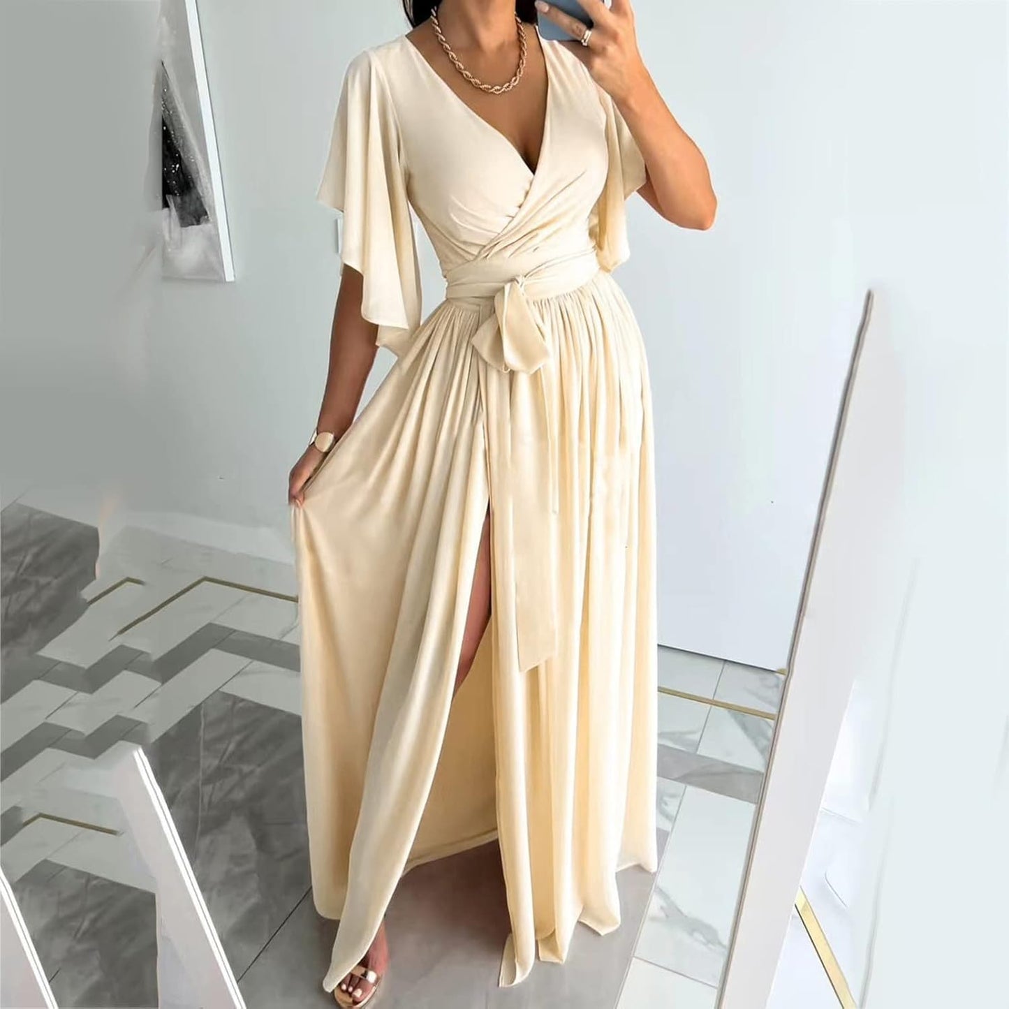 Daria | Vestido de mujer con mangas de mariposa