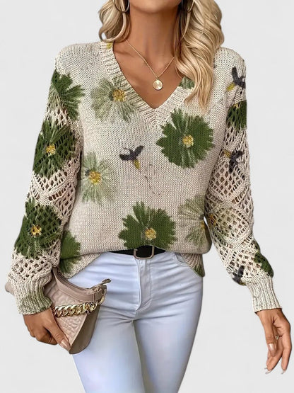 Aurélie | Suéter elegante con estampado floral