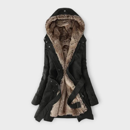 VelvetWarm – Abrigo forrado con suave peluche