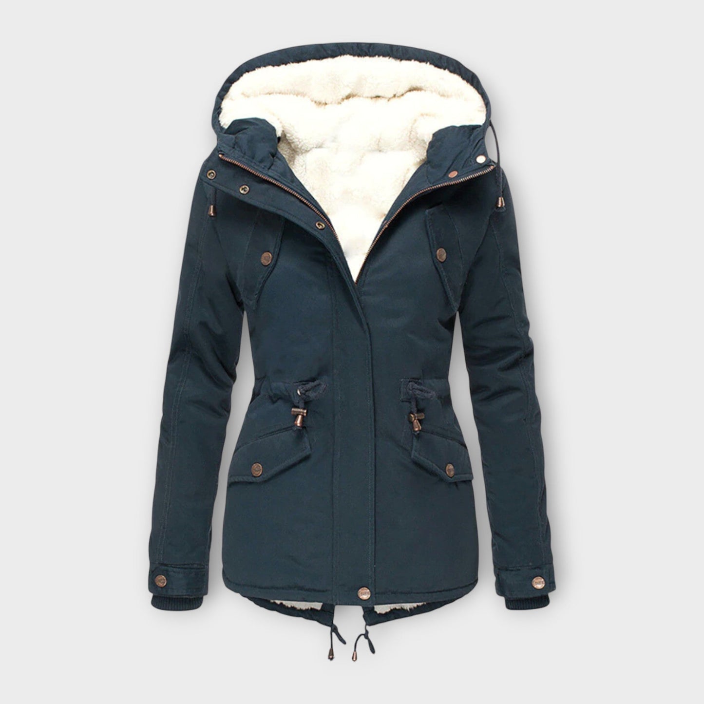 Mori - Chaqueta Impermeable Forrada para Invierno