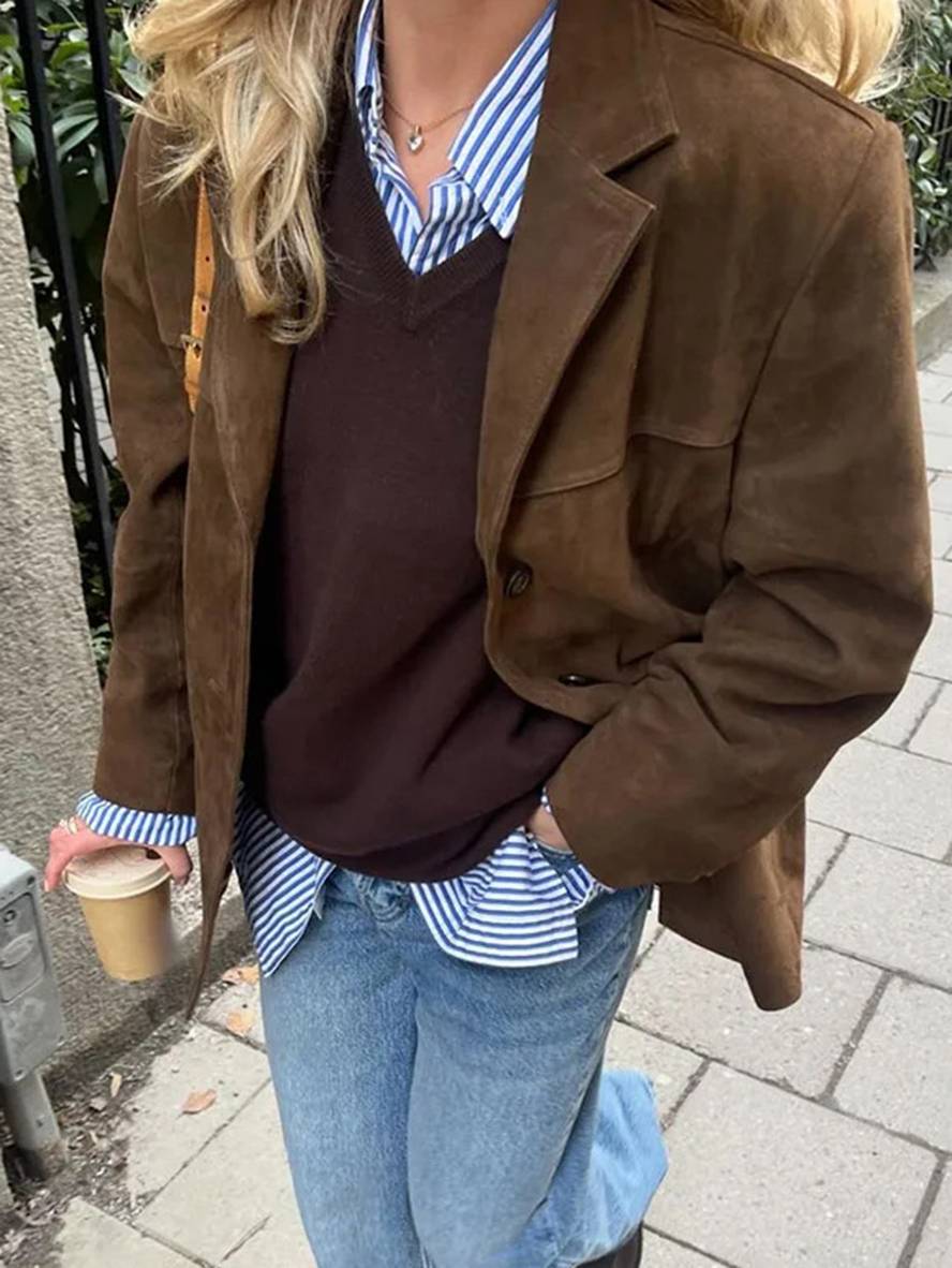 FIORA - Elegante Blazer de Ante para Estilo Único