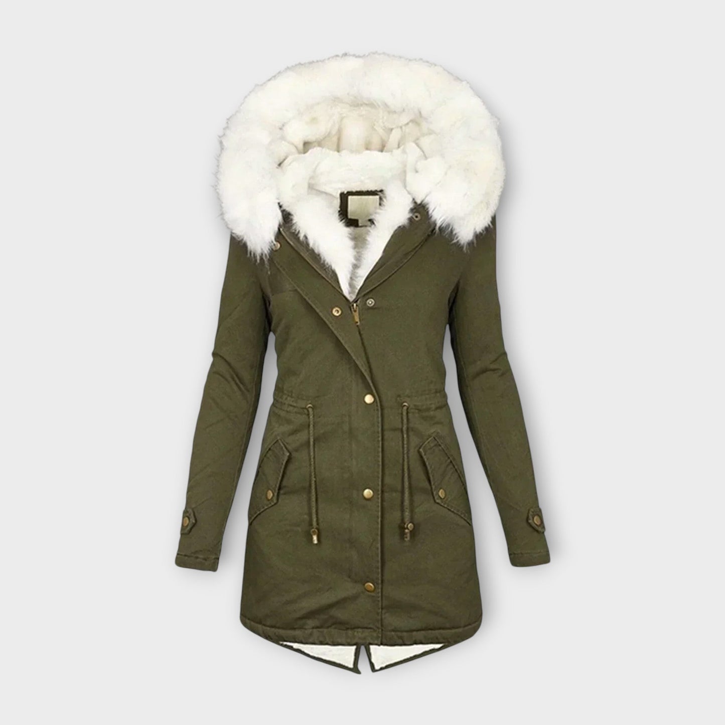 Zara – Chaqueta de invierno impermeable y forrada con piel