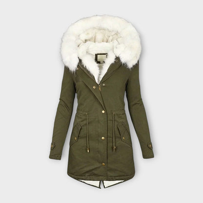 Zara – Chaqueta de invierno impermeable y forrada con piel