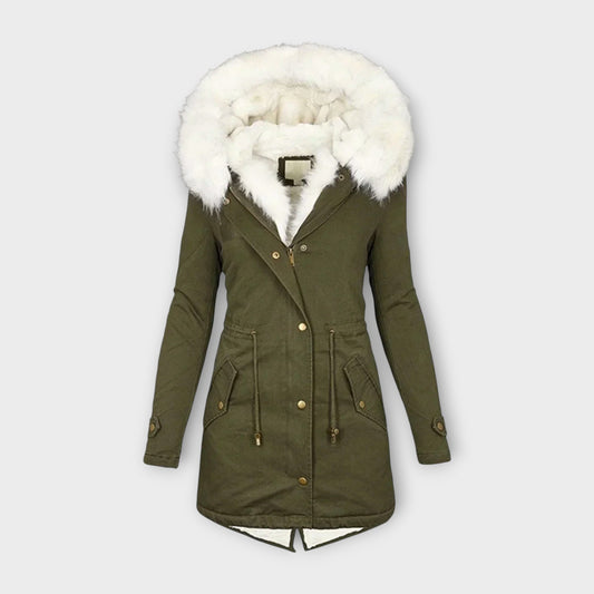 Zara – Chaqueta de invierno impermeable y forrada con piel