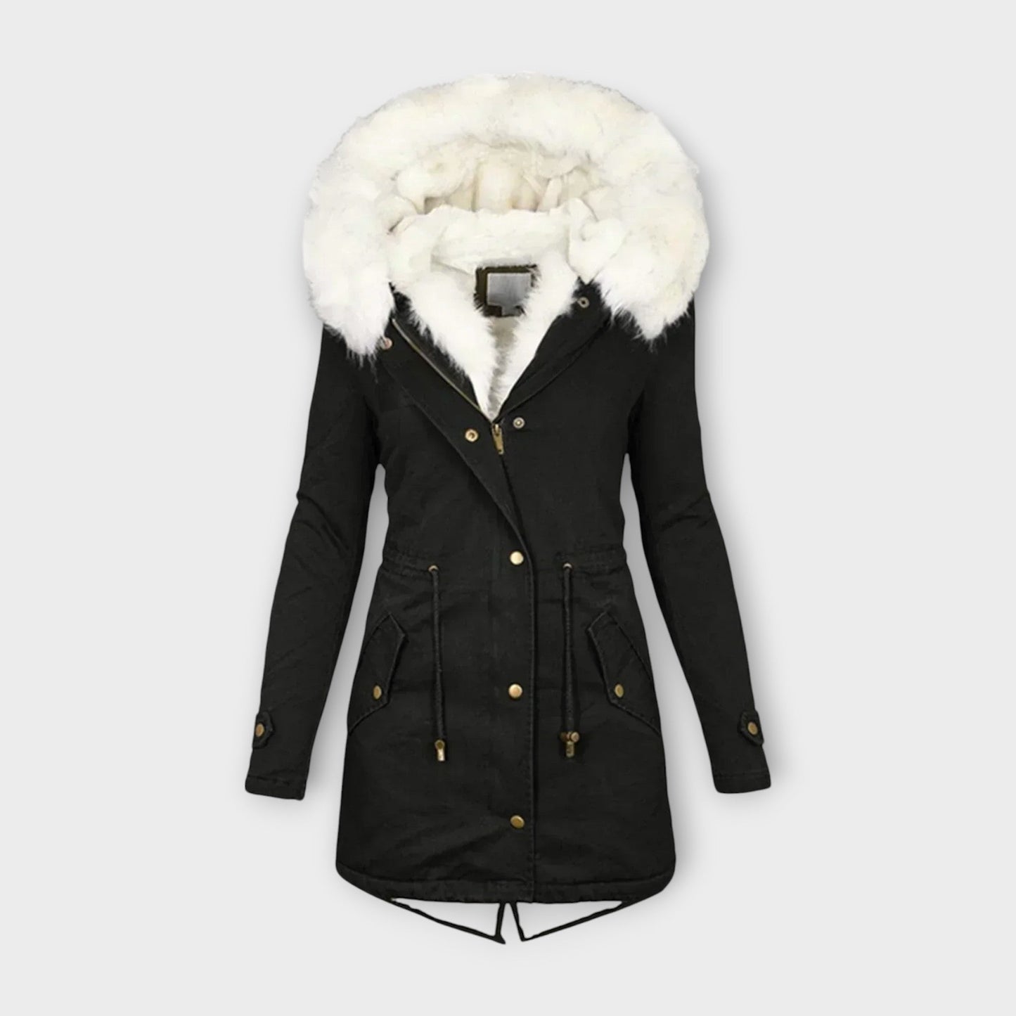 Zara – Chaqueta de invierno impermeable y forrada con piel