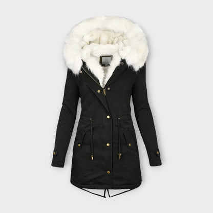 Zara – Chaqueta de invierno impermeable y forrada con piel