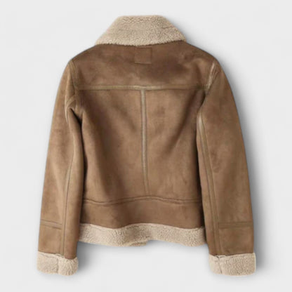 Chaqueta Aviador Aurora de Shearling Elegante y Cálida