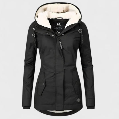 Amélie - Chaqueta Impermeable de Invierno con Capucha