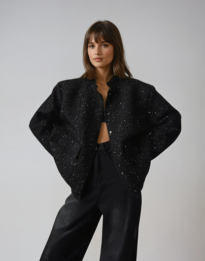 Chaqueta Lumina Brillante con Paillettes Deslumbrantes
