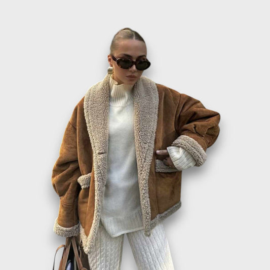 Gina – Chaqueta de peluche cálida y acogedora