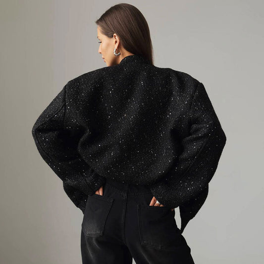 Chaqueta Lumina Brillante con Paillettes Deslumbrantes