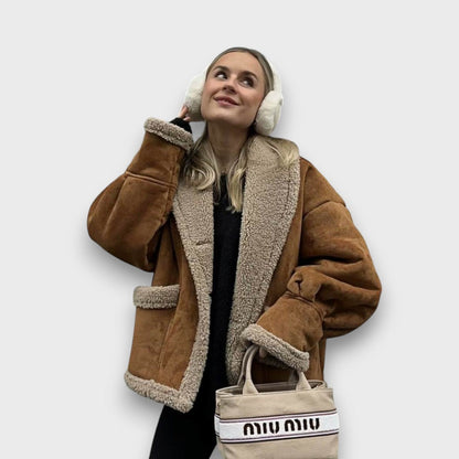 Gina – Chaqueta de peluche cálida y acogedora