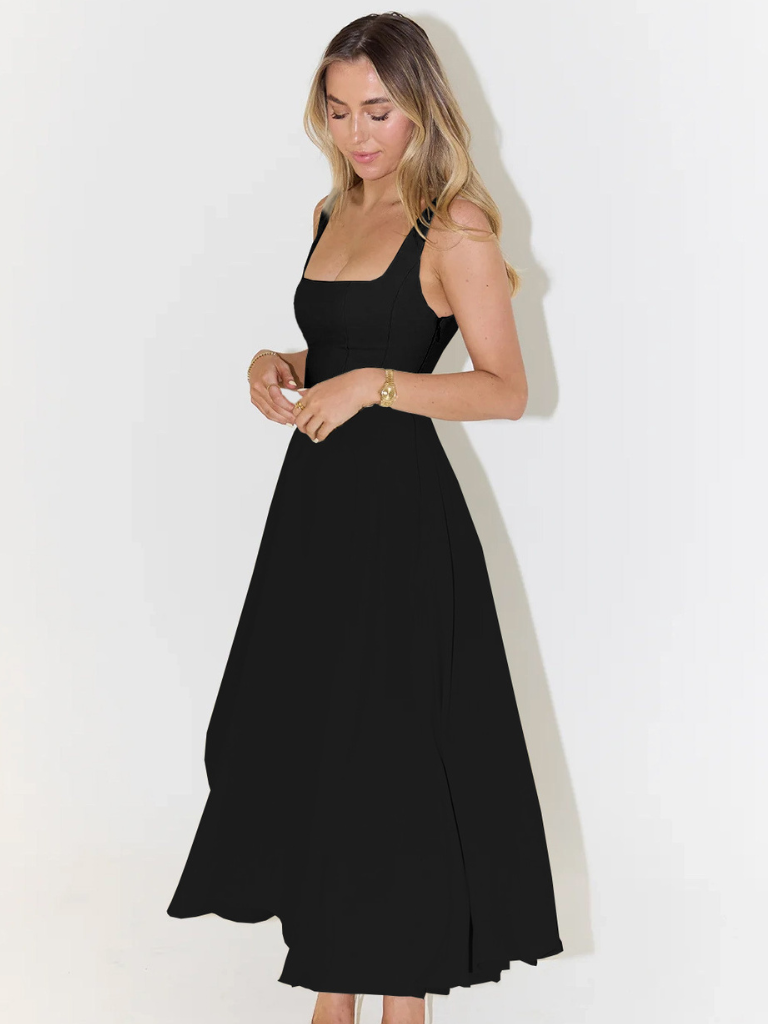 Helena | Vestido largo con escote cuadrado