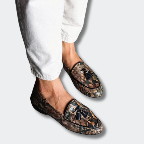 Isa™ | Mocassins imprimé serpent