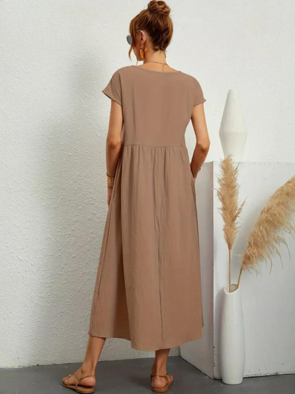 Marcia | Vestido de verano de tela premium estilo Floating
