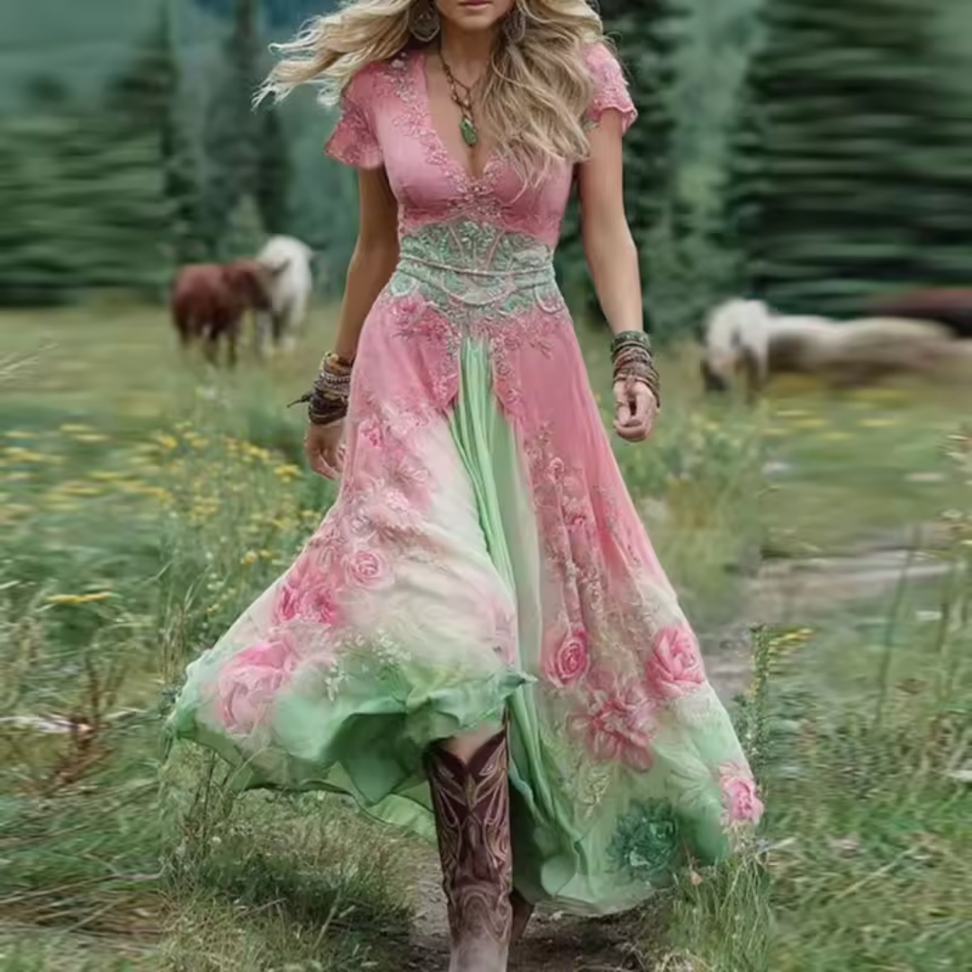 Olivia | Vestido Maxi Bohemio