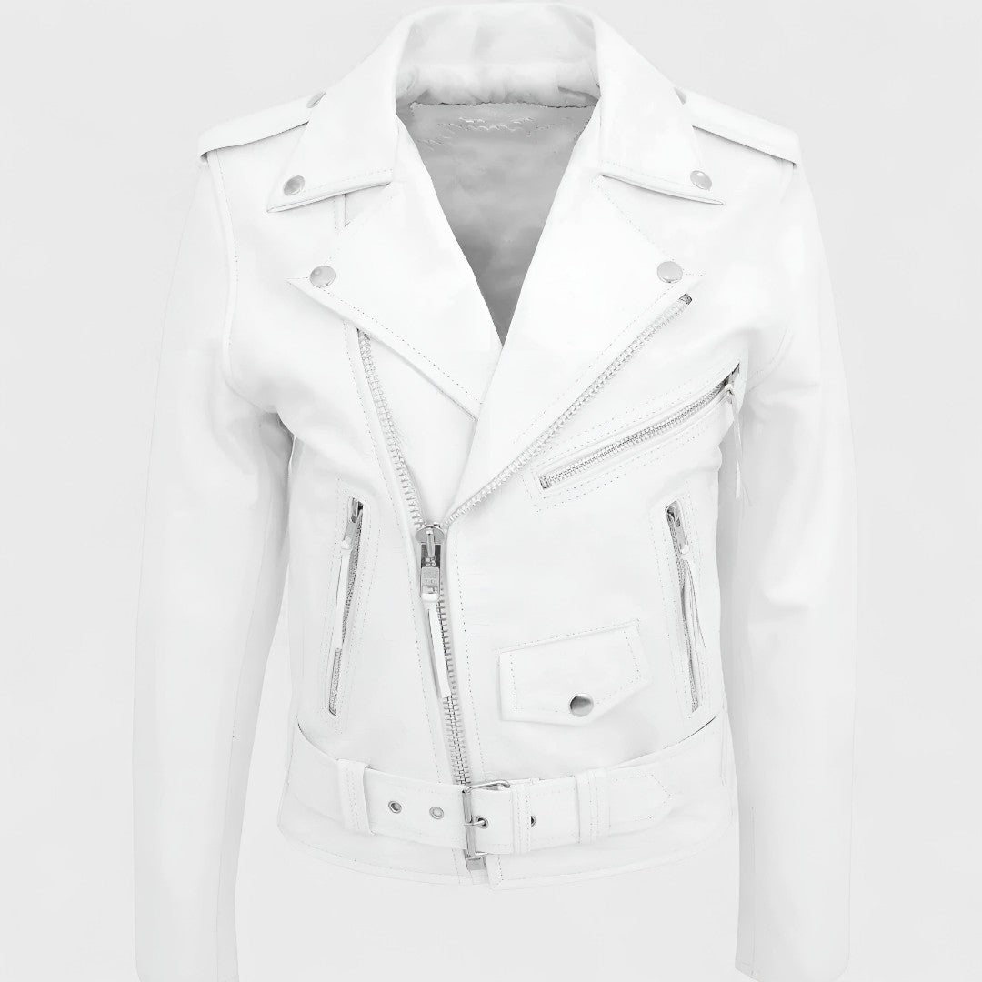 Austin - Chaqueta Biker de Cuero Clásica y Elegante