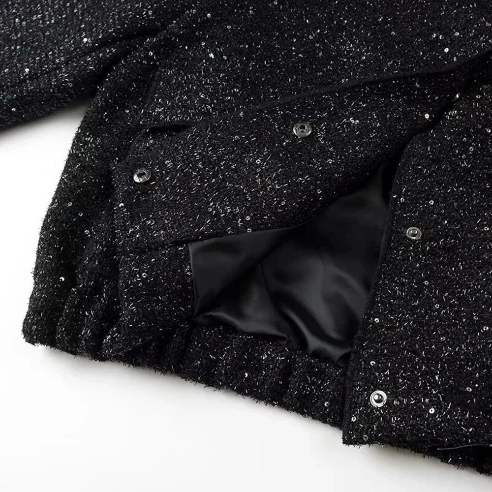 Chaqueta Lumina Brillante con Paillettes Deslumbrantes