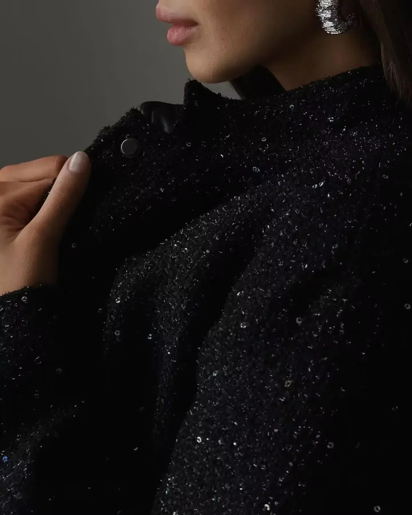 Chaqueta Lumina Brillante con Paillettes Deslumbrantes