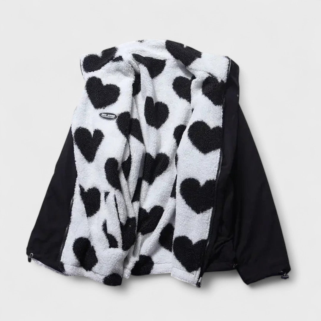 Katharina - Chaqueta reversible corazón: Estilo y versatilidad