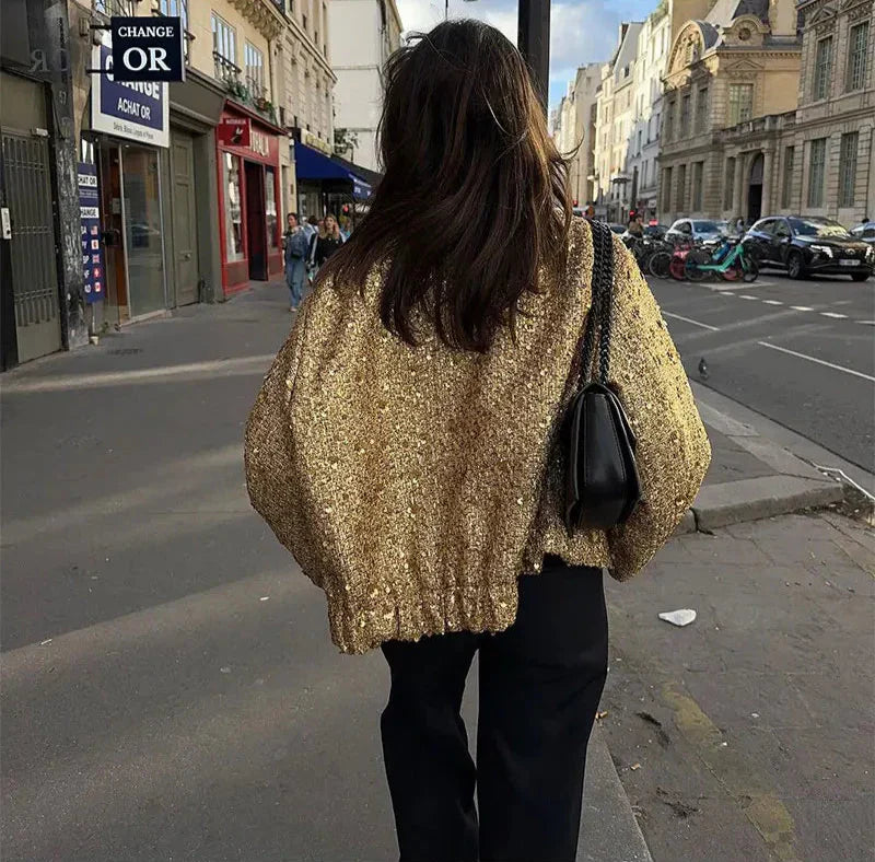 Chaqueta Lumina Brillante con Paillettes Deslumbrantes