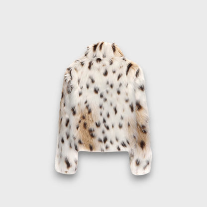 Leoline – Chaqueta Animal Print de Piel Sintética